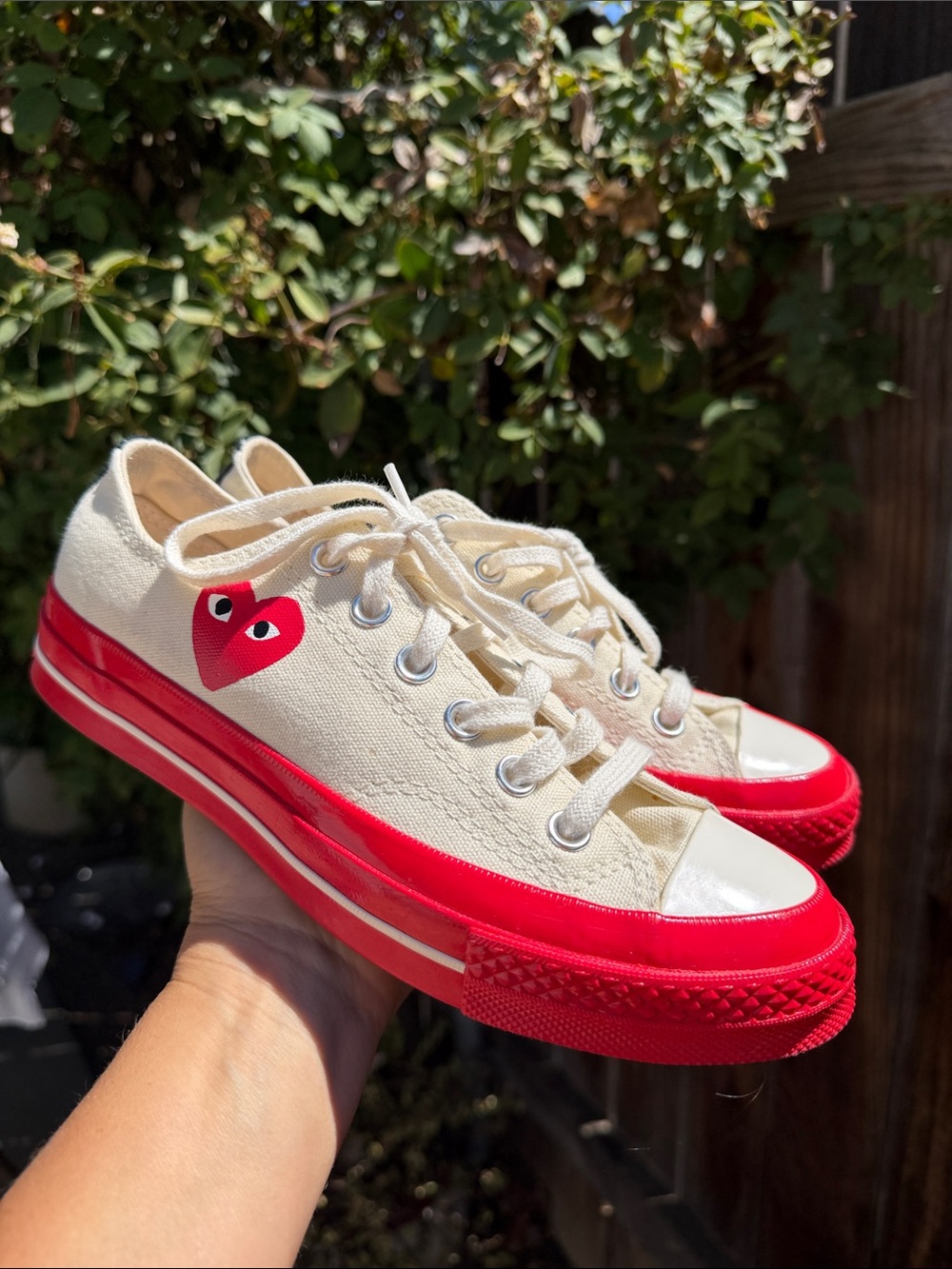 Come Des Garcons Play x Converse Chuck Taylor Red Sole Sneaker 5 M / 7W